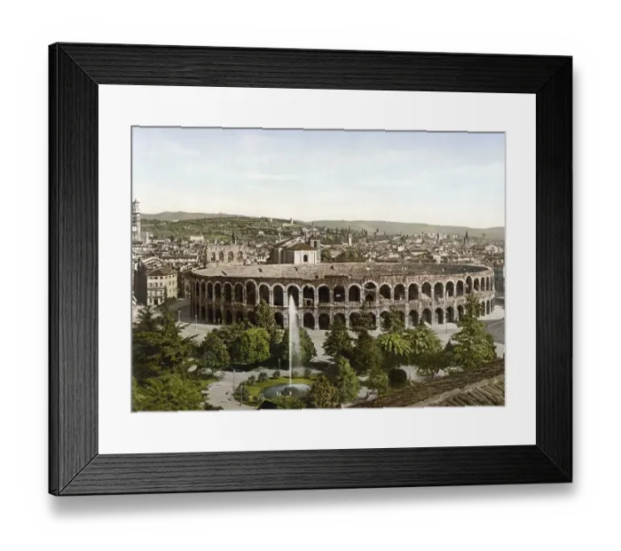 Framed Print : The Arena, Verona, Italy, Historic