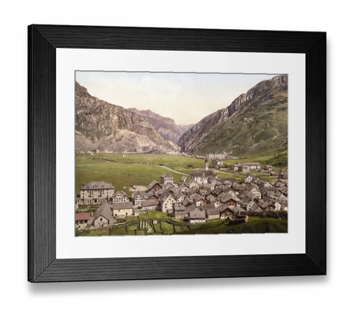 Framed Print : Urseren, also Ursern, is the valley of the upper Reuss in Uri Framed Print : Urseren, also Ursern, is the valley of the upper Reuss in Uri