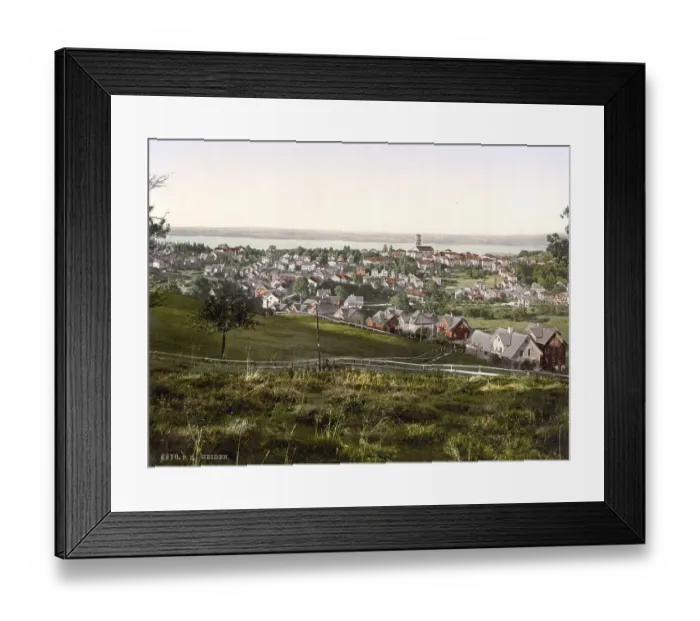 Framed Print : Heiden is a village and a municipality in the canton of Appenzell Ausserrhoden in Switzerland