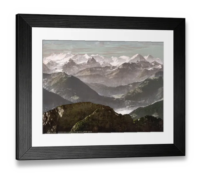 Framed Print : Bernese Alps, from Pilatus, Bernese Oberland Framed Print : Bernese Alps, from Pilatus, Bernese Oberland