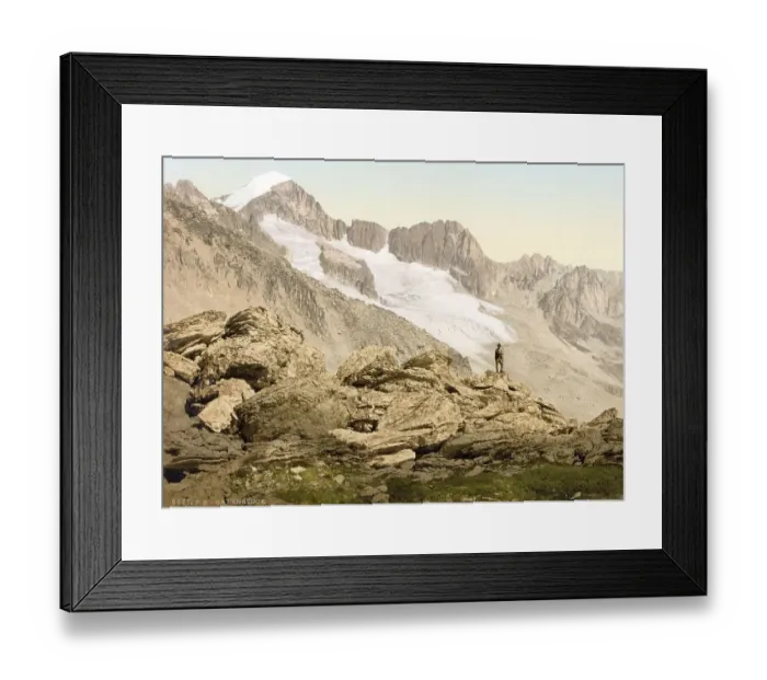Framed Print : Furka Pass, Galenstock, from the Furkahorn