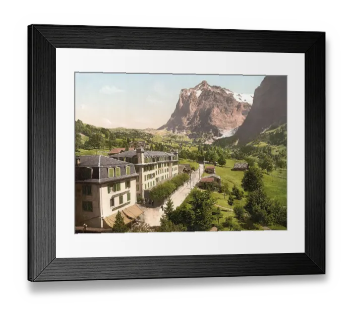 Framed Print : Grindelwald, Hotel Eiger, Bernese Oberland Framed Print : Grindelwald, Hotel Eiger, Bernese Oberland