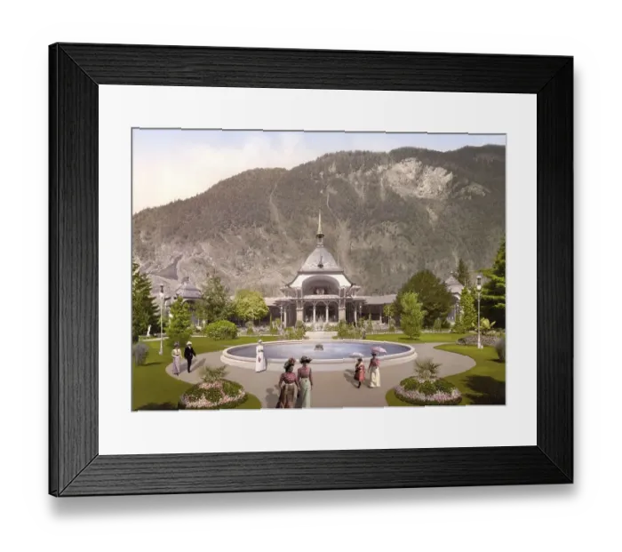Framed Print : Interlaken, Kursall, Bernese Oberland Framed Print : Interlaken, Kursall, Bernese Oberland
