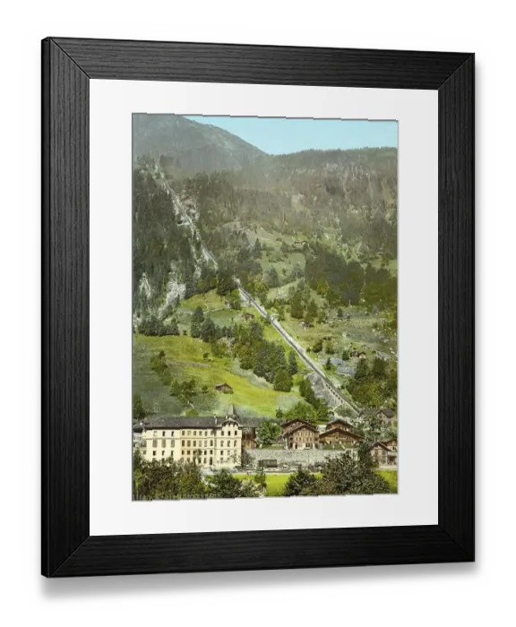 Framed Print : Lauterbrunnental- und Murrenbahn