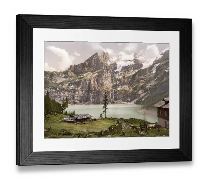 Framed Print : Lutschinen, Oeschinensee, Berner Oberland