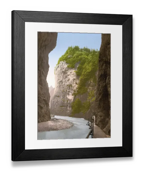 Framed Print : Lutschinen, Aareschlucht, Berner Oberland Framed Print : Lutschinen, Aareschlucht, Berner Oberland