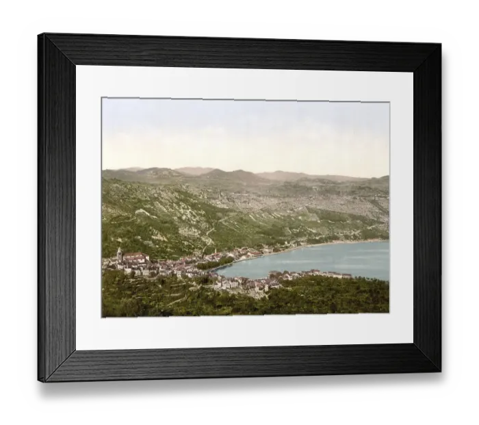 Framed Print : Bucarri, Buccari, from the west Framed Print : Bucarri, Buccari, from the west