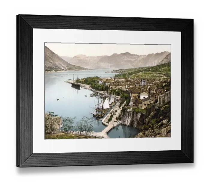 Framed Print : Cattaro, today Kotor, general view