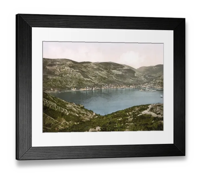 Framed Print : Lissa, today Vis, from the east and Mount Hum Framed Print : Lissa, today Vis, from the east and Mount Hum