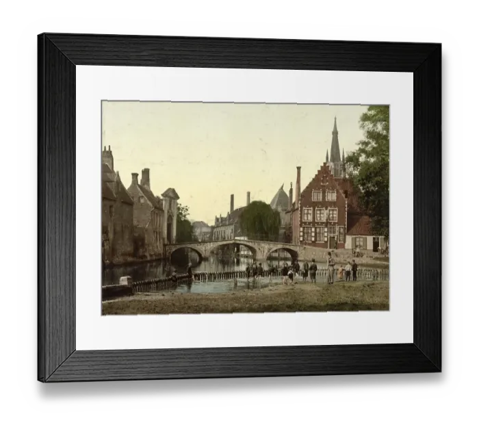 Framed Print : Convent Bridge and spire of Notre-Dame