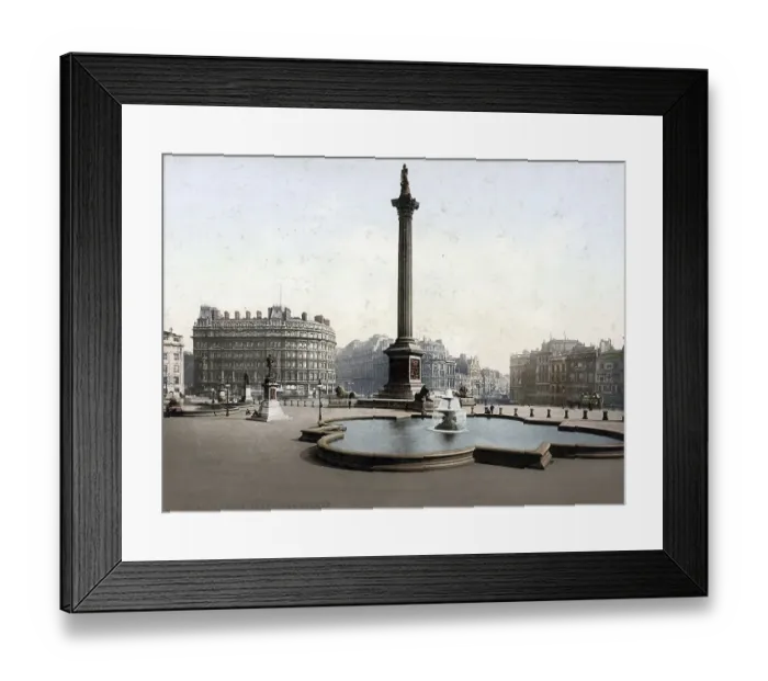 Framed Print : London. Trafalgar Square, England