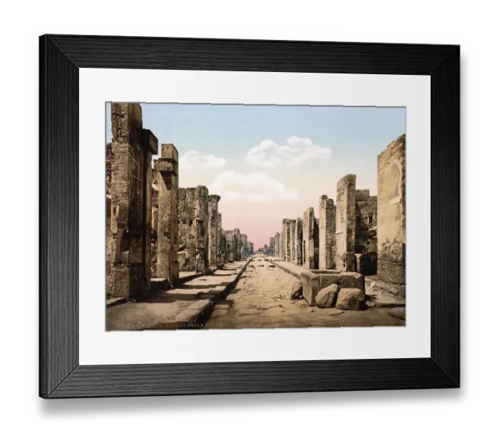Framed Print : Fortuna Street, Pompeii, Italy Framed Print : Fortuna Street, Pompeii, Italy