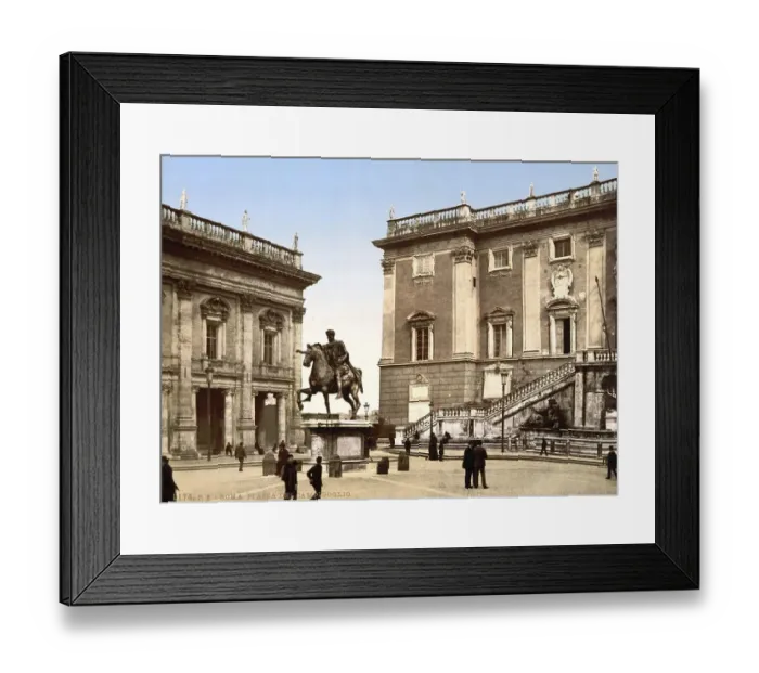 Framed Print : Das Kapitol, die Piazza, Rom, Italien Framed Print : Das Kapitol, die Piazza, Rom, Italien
