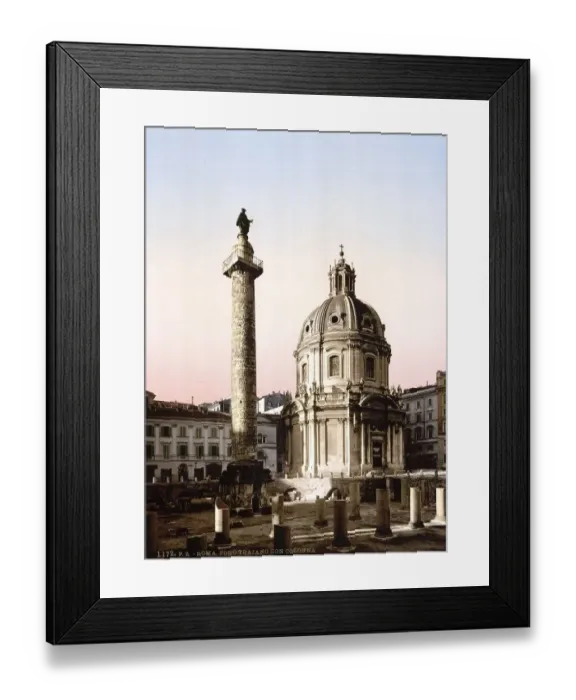 Framed Print : Trajan's Pillar, Rome, Italy