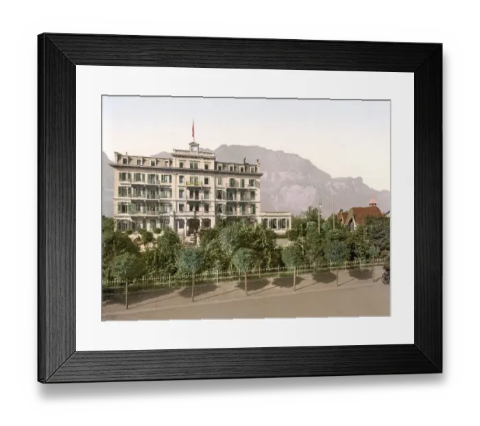 Framed Print : Lutschinen, Hotel Widenmann, Bernese Oberland