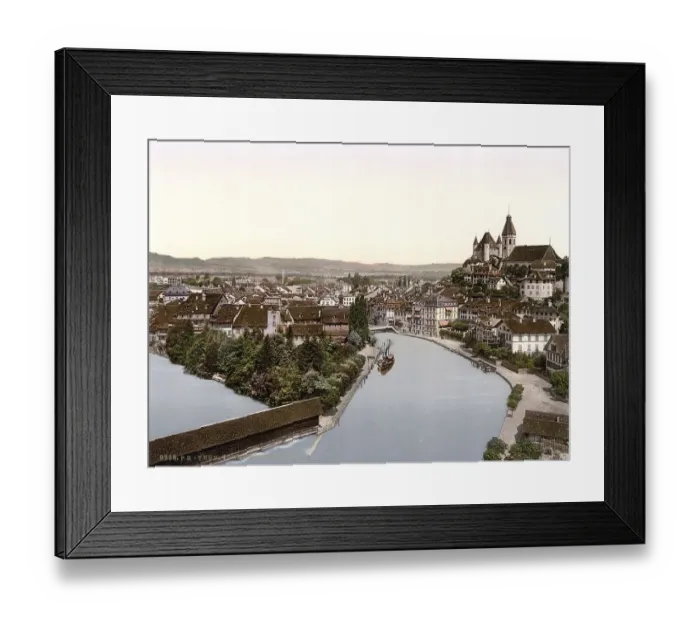 Framed Print : Thun, vom Thunerhof, Bernese Oberland