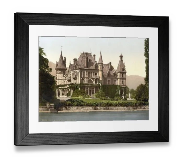 Framed Print : Thun, Schloss Shadau, Bernese Oberland