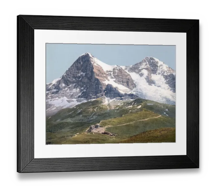 Framed Print : Scheidegg, Eiger und Moench, Bernese Oberland