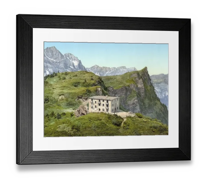 Framed Print : Engelberg Valley, Hotel Trubsee Framed Print : Engelberg Valley, Hotel Trubsee