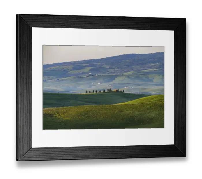Framed Print : Landscape around Pienza, Val dOrcia