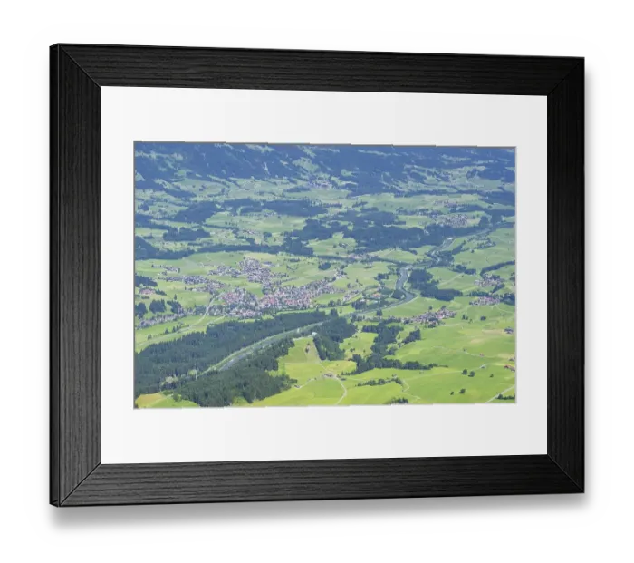 Framed Print : Panorama from the Rubihorn, 1957m
