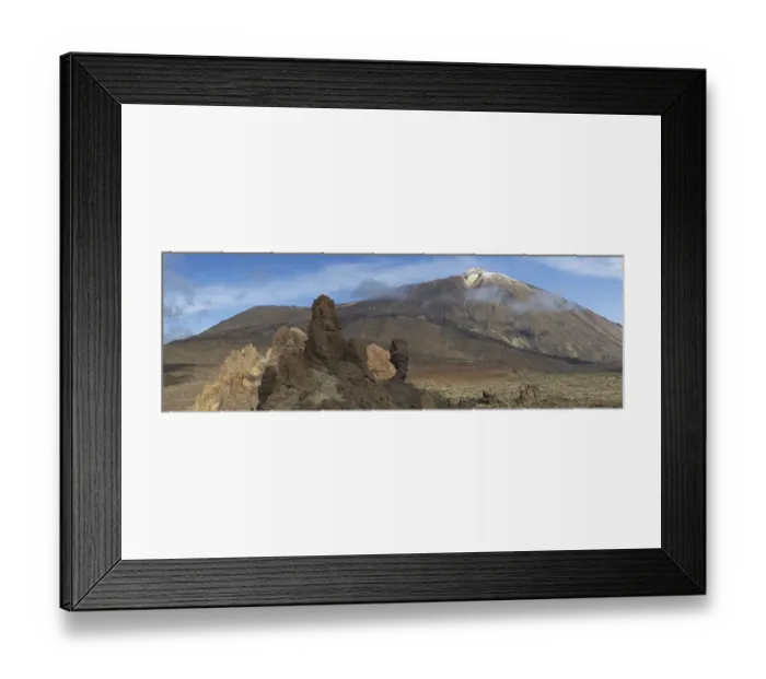 Framed Print : Pico del Teide, 3715m and Roques de Garcia