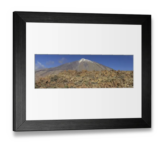 Framed Print : El Teide National Park, behind it Pico del Teide