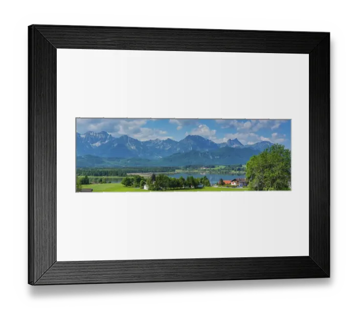 Framed Print : Hopfensee, Ostallgaeu, Allgaeu Framed Print : Hopfensee, Ostallgaeu, Allgaeu
