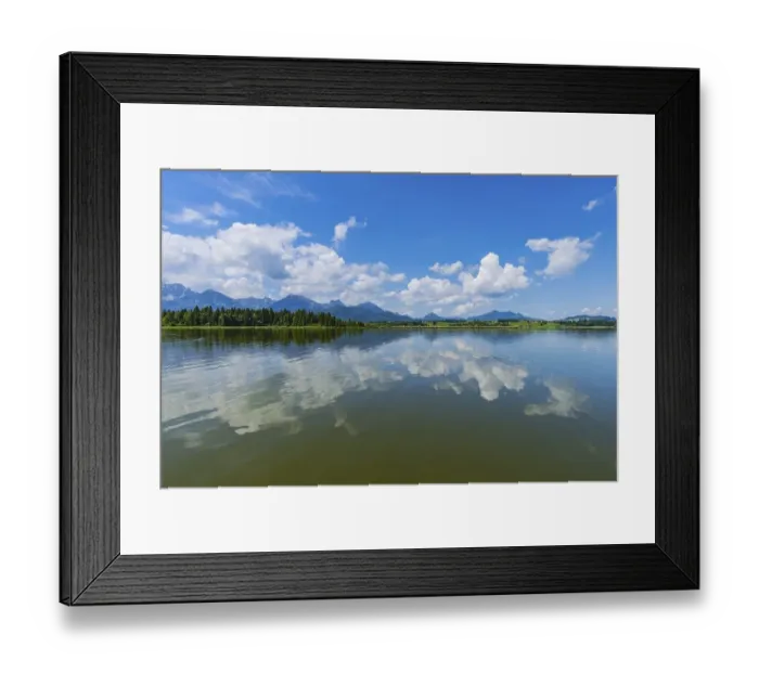 Framed Print : Hopfensee, Ostallgaeu, Allgaeu
