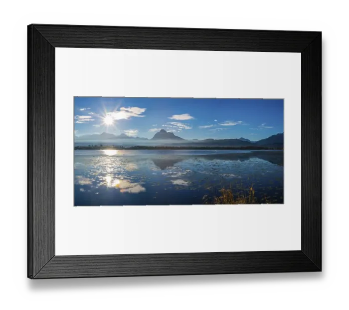 Framed Print : Sunrise, Hopfensee, near Fuessen