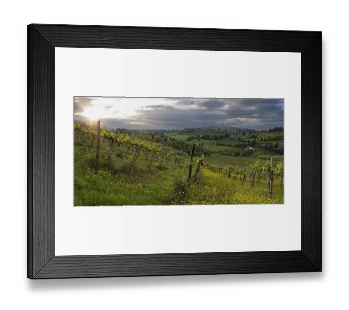 Framed Print : San Gimignano, Tuscany, Italy, Europe