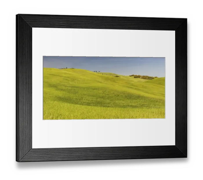 Framed Print : Landscape around Pienza, Val dOrcia