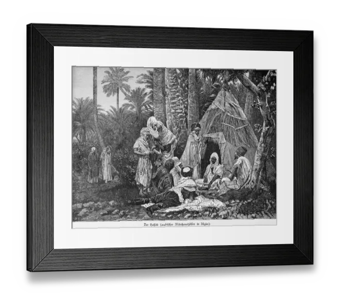 Framed Print : Listener of Arabic fairy tales
