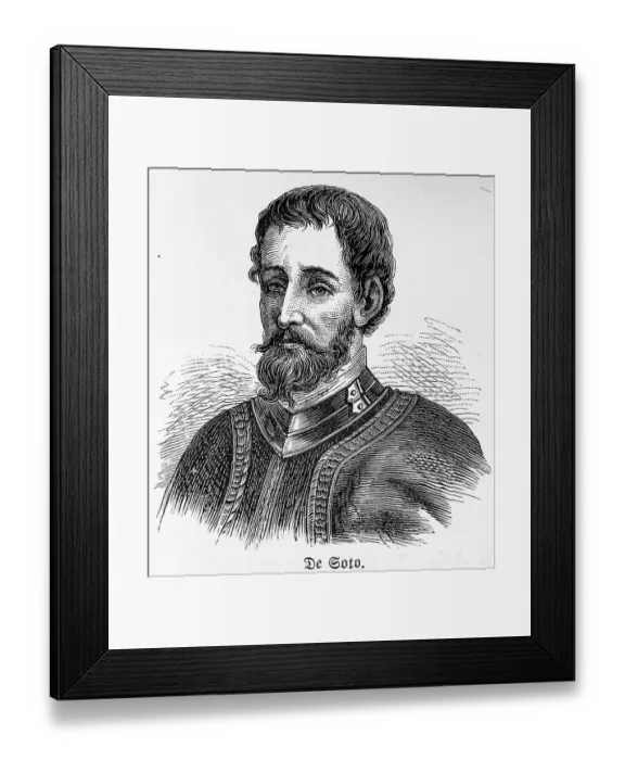 Framed Print : Hernando de Soto, Fernando de Soto Framed Print : Hernando de Soto, Fernando de Soto