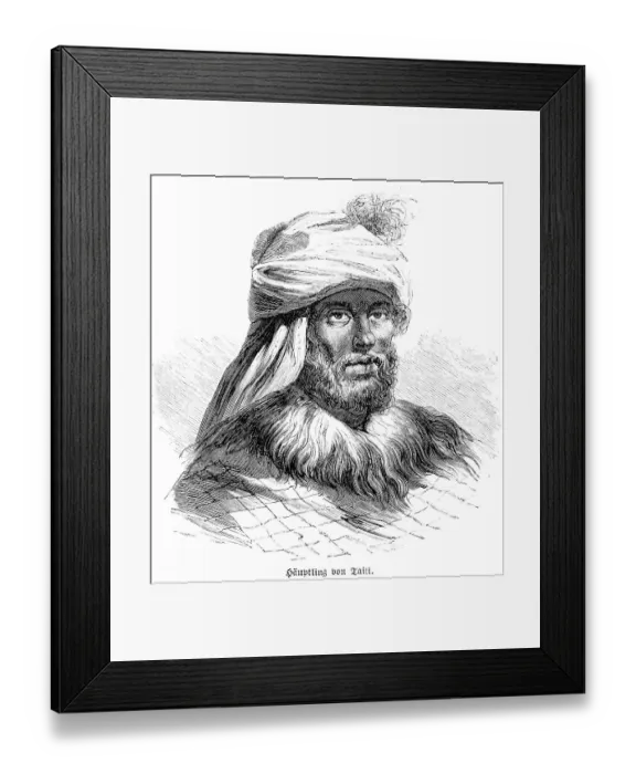 Framed Print : Chief, Taiti, Tahiti, South Pacific Framed Print : Chief, Taiti, Tahiti, South Pacific