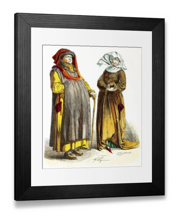 Framed Print : Munich Picture Gallery, Costumes Framed Print : Munich Picture Gallery, Costumes