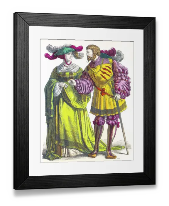 Framed Print : Munich Picture Gallery, Costumes Framed Print : Munich Picture Gallery, Costumes