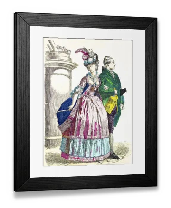 Framed Print : Munich picture sheet, costumes Framed Print : Munich picture sheet, costumes