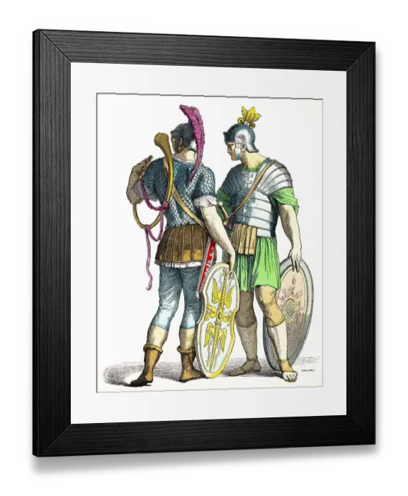 Framed Print : Munich picture sheet, costumes