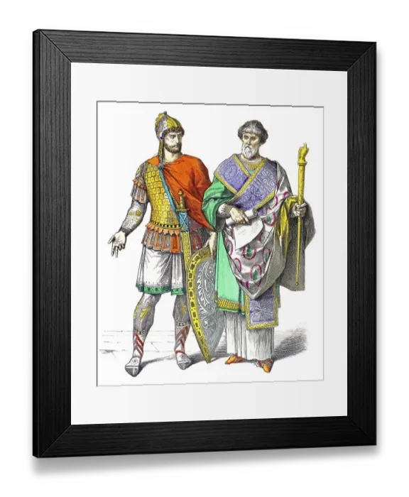 Framed Print : Muenchener Bilderbogen, costumes Framed Print : Muenchener Bilderbogen, costumes