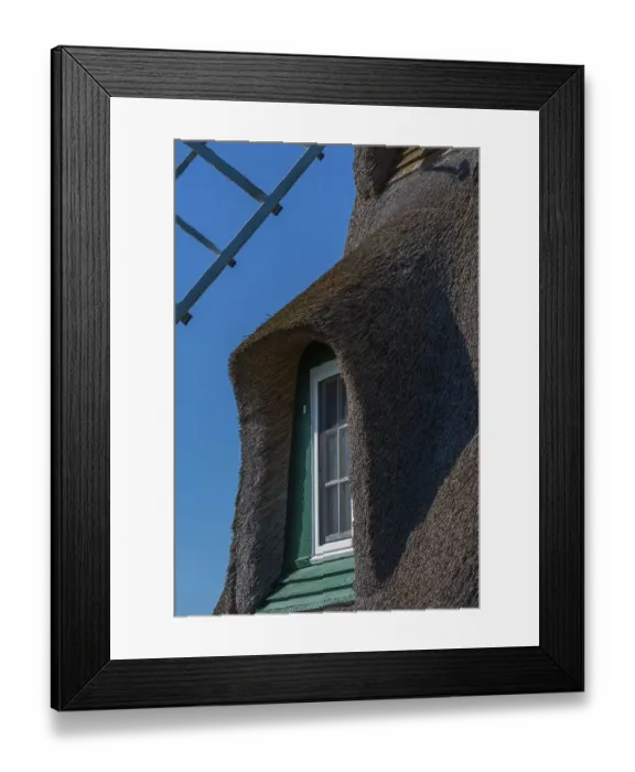 Framed Print : Windmill Charlotte, earthen bollard from 1826
