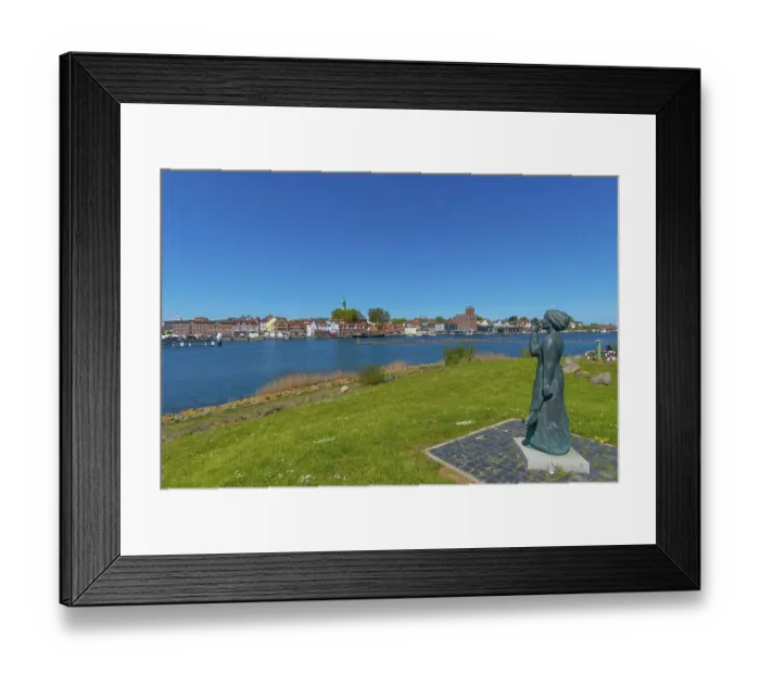 Framed Print : Kappeln, city view, landscape fishing Framed Print : Kappeln, city view, landscape fishing
