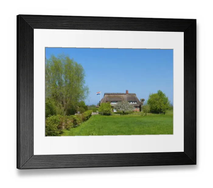Framed Print : Reed house at the nature reserve Framed Print : Reed house at the nature reserve