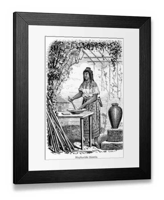 Framed Print : Woman, farmer's woman, working Framed Print : Woman, farmer's woman, working