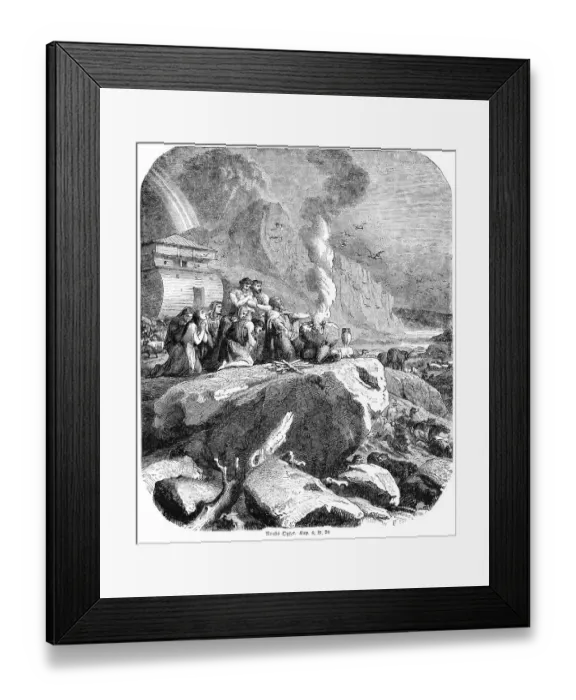 Framed Print : Noah's sacrifice, altar, sacrifice Framed Print : Noah's sacrifice, altar, sacrifice
