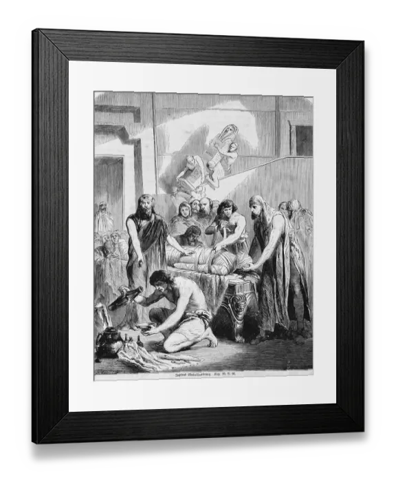 Framed Print : Joseph's embalming, Egypt, die Framed Print : Joseph's embalming, Egypt, die