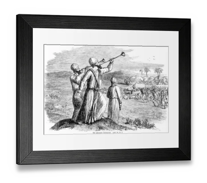Framed Print : The silver trumpets, crowd, departure Framed Print : The silver trumpets, crowd, departure