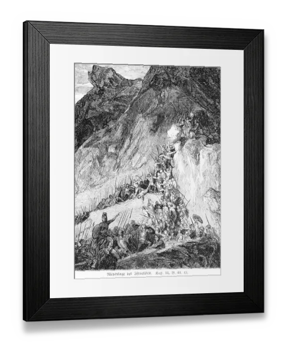 Framed Print : Defeat of the Israelites, warriors Framed Print : Defeat of the Israelites, warriors