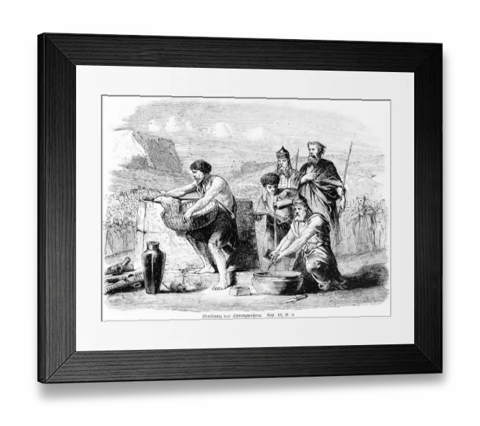 Framed Print : Preparation of the Sprengwasser Framed Print : Preparation of the Sprengwasser