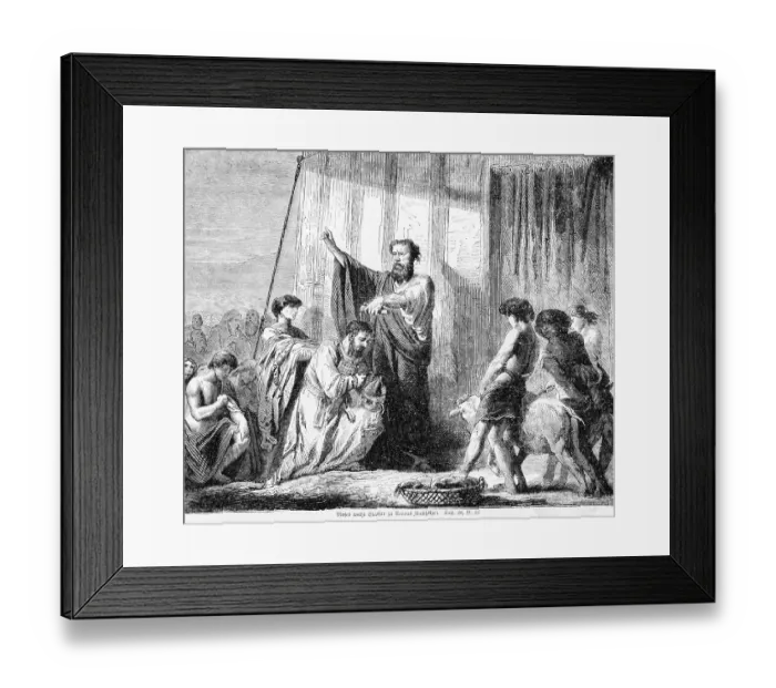 Framed Print : Moses consecrates Eleazar as Aaron's successor